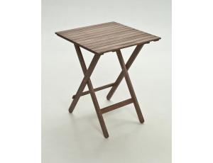 Square Folding Table and Armless Chairs